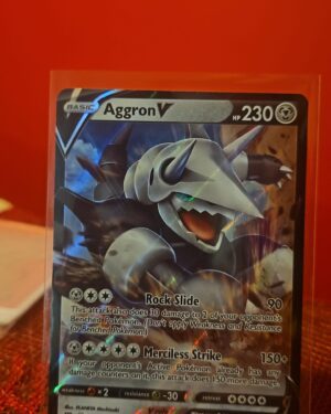 Aggron V 96/172 Ultra Rare Full Art Holo Brilliant Stars Pokémon Card NM Front