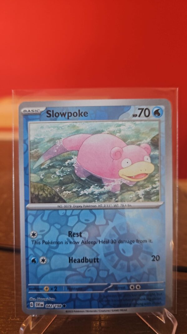 Slowpoke 42/198 Scarlet & Violet Reverse Holo Common Pokémon TCG