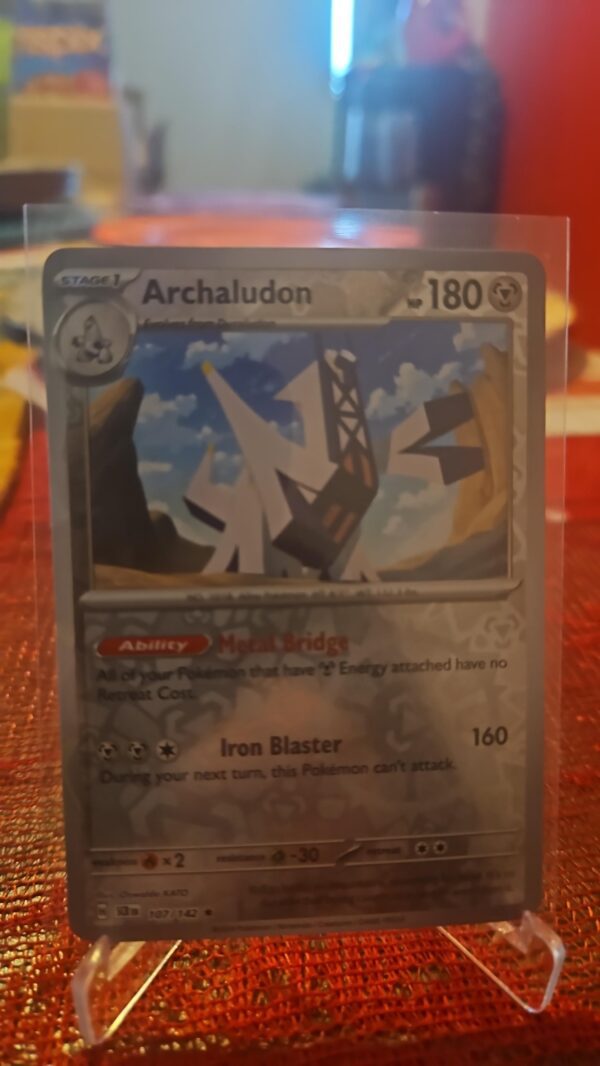 Pokemon - Archaludon - 107/142 - Reverse Holo Rare - Stellar Crown