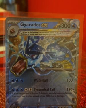 Pokémon TCG Gyarados ex 45/198 Scarlet & Violet Double Rare card displayed in near mint/mint condition, showcasing detailed double rare design, dynamic illustration, and collectible finish for fans.