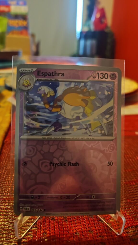 Espathra, Reverse Holo, Stellar Crown, Pokémon TCG, 2024, Common, SV