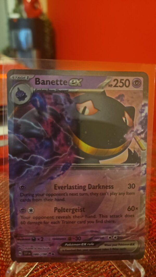 Banette EX 88/198 Double Rare Scarlet & Violet Pokémon Card Front