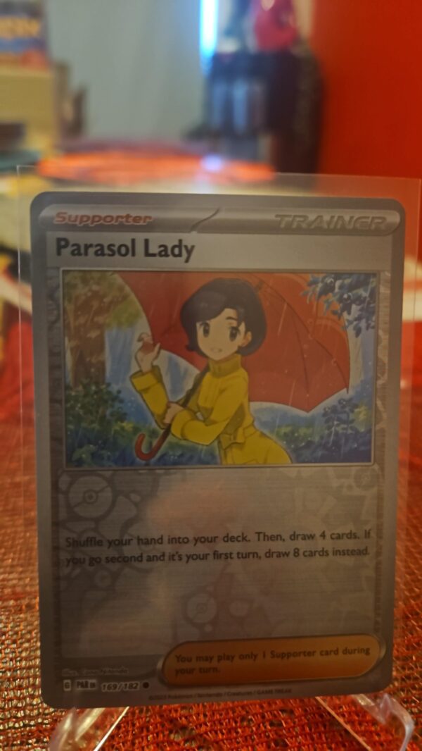 Parasol Lady 169/182 Reverse Holo Paradox Rift Pokemon tcg Card