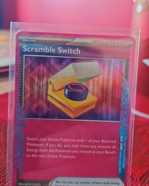 Pokémon TCG Switch 186/191 Surging Sparks ACE SPEC Rare card displayed in near mint condition, showcasing exclusive ACE SPEC design, impactful trainer card illustration, and collectible finish for fans.