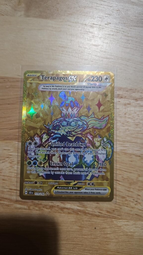 Terapagos ex 173/142 Holo Hyper Rare Stellar Crown Pokémon Card Front