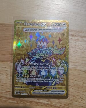 Terapagos ex 173/142 Holo Hyper Rare Stellar Crown Pokémon Card Front
