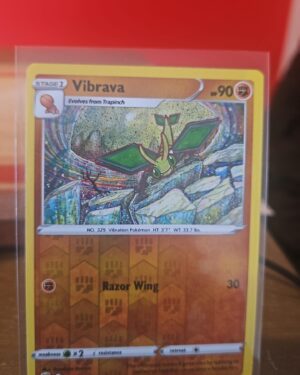 Pokemon TCG Vibrava Reverse Holo Uncommon Brilliant Stars Set 75/172
