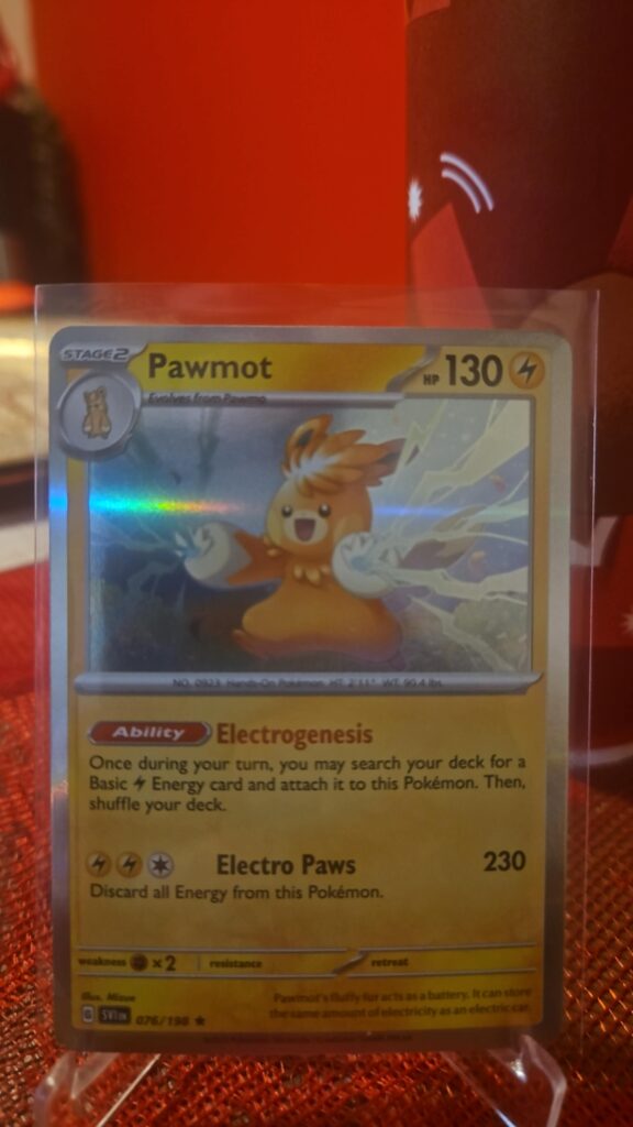 Pawmot 76/198 Scarlet & Violet Base Set Holo Rare Pokemon Card TCG