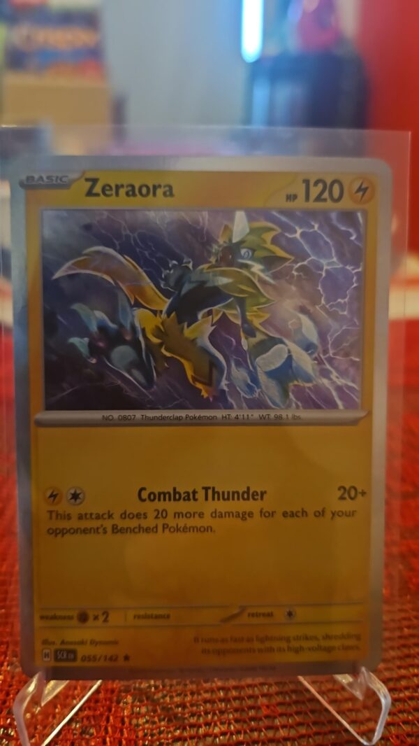 Zeraora 55/142 - Pokemon TCG - Stellar Crown - Holo Rare NM