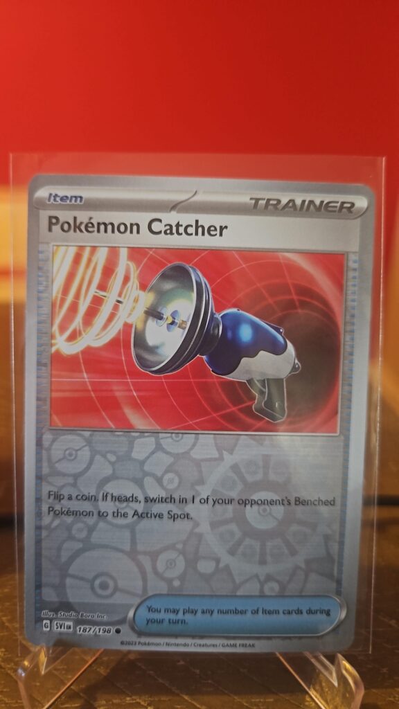 Pokémon Catcher 187/198 Reverse Holo Pokémon Scarlet & Violet SV01 card