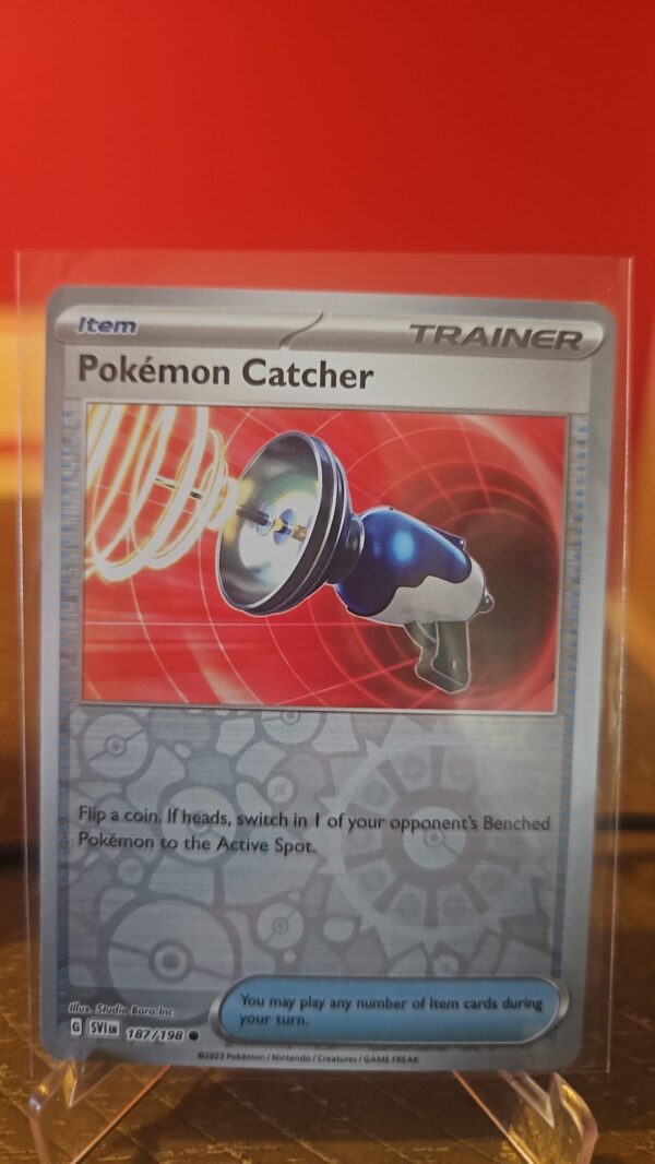 Pokemon TCG Pokemon Catcher 187/198 - Scarlet & Violet -Common -Reverse holo