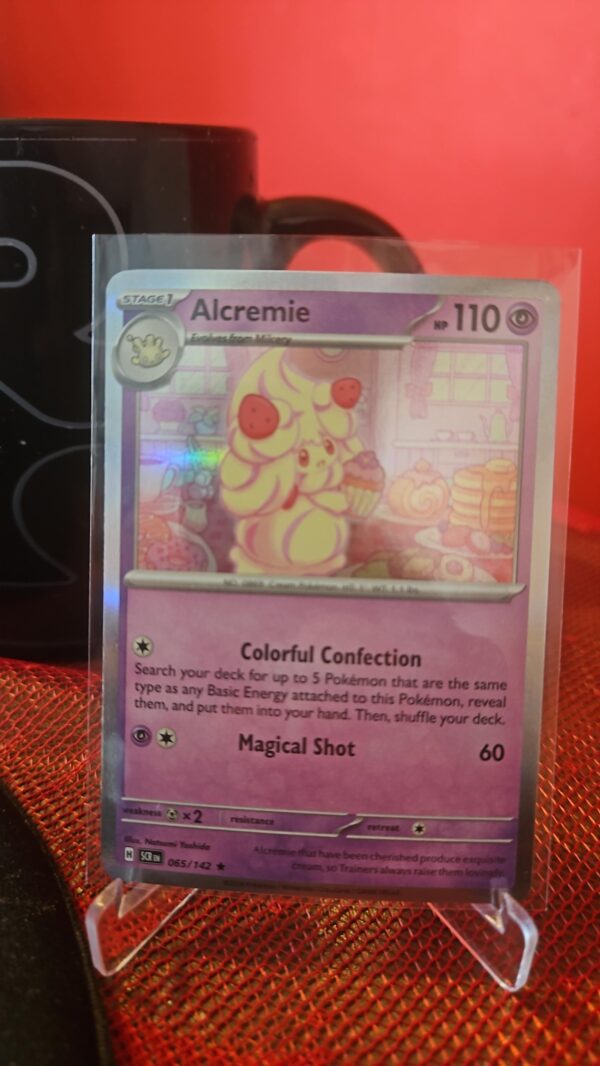 Alcremie #65/142 SV Stellar Crown 2024 Rare Holo Pokemon TCG Card