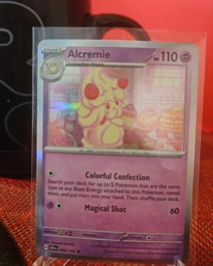 Alcremie #65/142 SV Stellar Crown 2024 Rare Holo Pokemon TCG Card