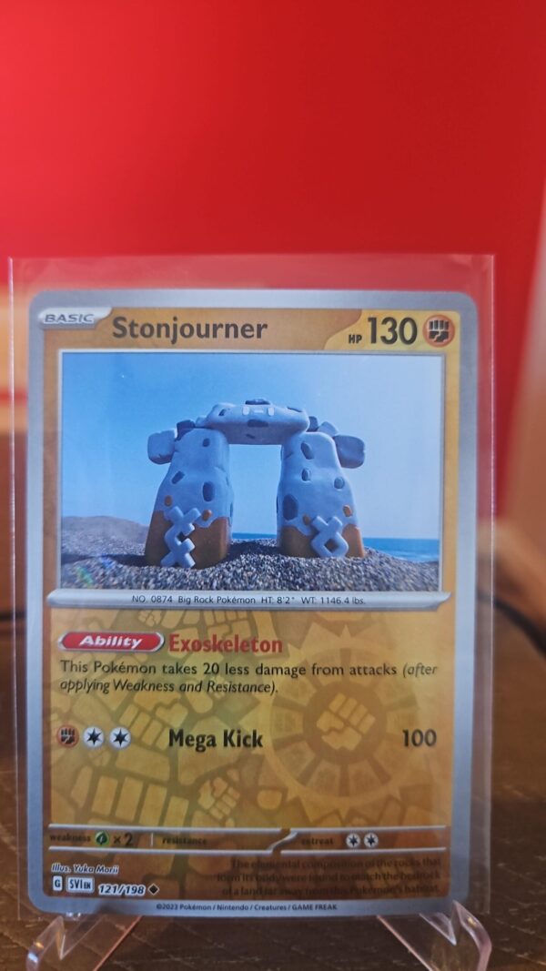 Reverse Holo Stonjourner 121/198 Uncommon Scarlet & Violet Base Set Pokemon TCG