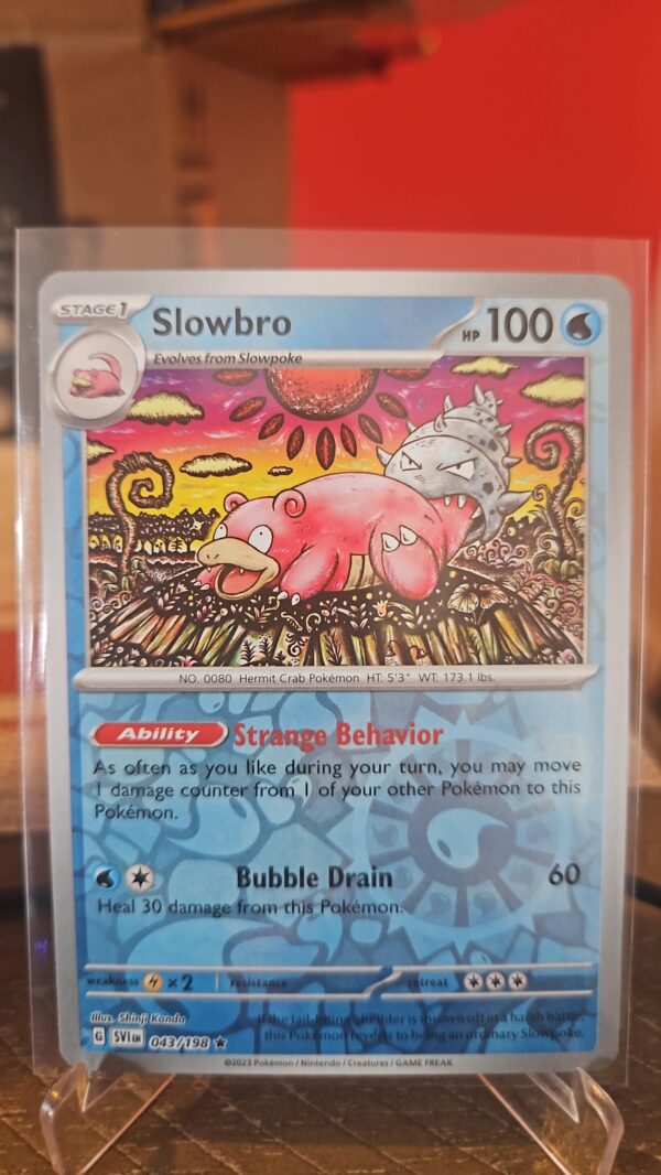 Slowbro 43/198 Scarlet & Violet Reverse Holo Rare Pokémon Card 2023