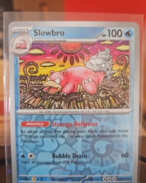 Slowbro 43/198 Scarlet & Violet Reverse Holo Rare Pokémon Card 2023