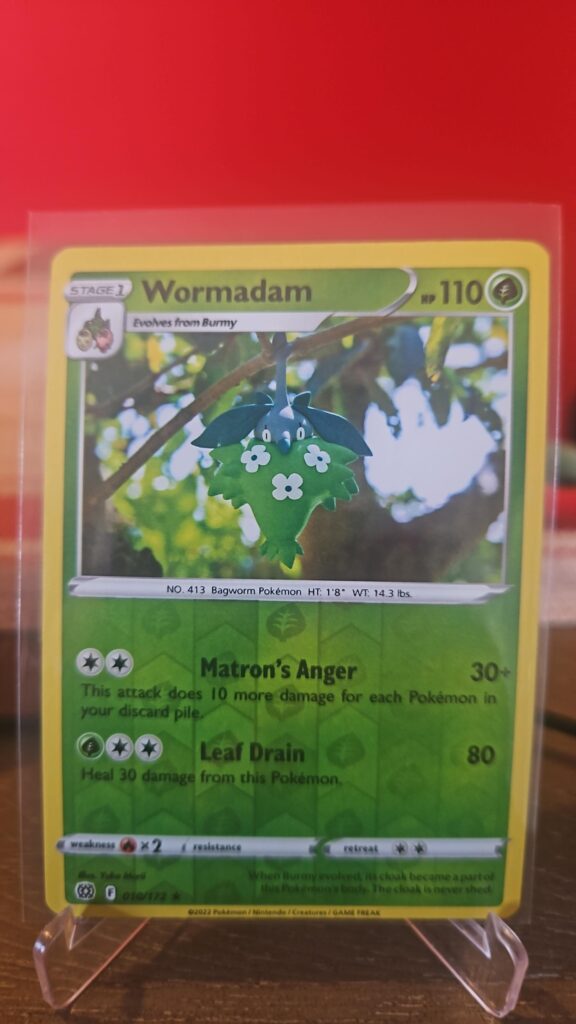Wormadam 10/172 Brilliant Stars Base Set Reverse Holo Rare Pokemon Card TCG