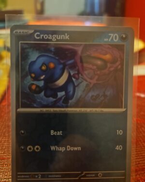 POKEMON Card - Croagunk 130/198 - Reverse Holo - Scarlet & Violet