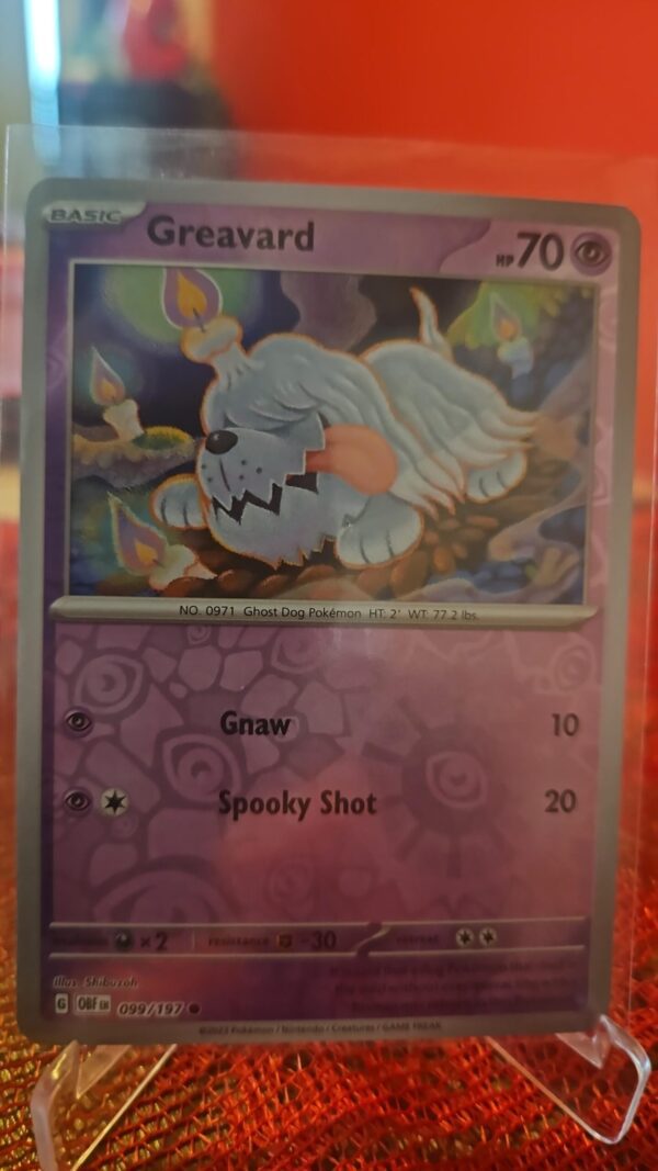 Pokemon TCG Greavard 099/197 Reverse Holo Obsidian Flames