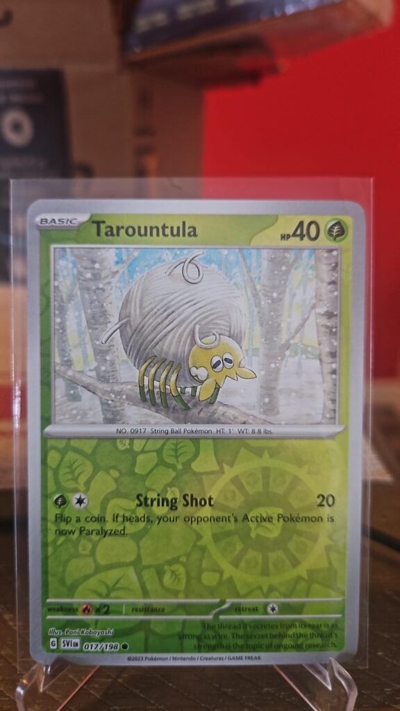 Tarountula 17/198 Reverse Holo Pokémon card from Scarlet and Violet Base Set