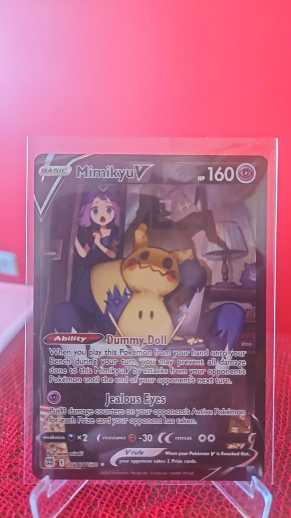 Mimikyu V TG16/TG30 Trainer Gallery Holo Brilliant Stars Pokémon Card