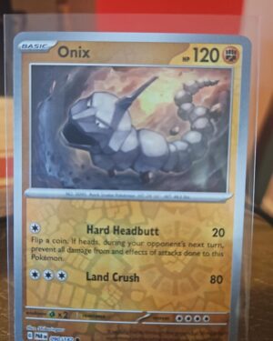 Onix 90/182 Reverse Holo Pokémon Paradox Rift card