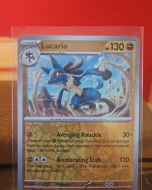 Lucario 114/198 Reverse Holo Pokémon Scarlet & Violet card
