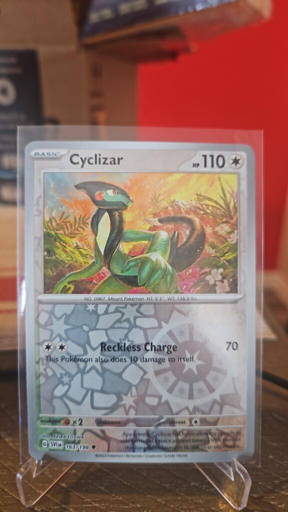 Cyclizar 163/198 Reverse Holo Pokémon card from Scarlet and Violet Base Set