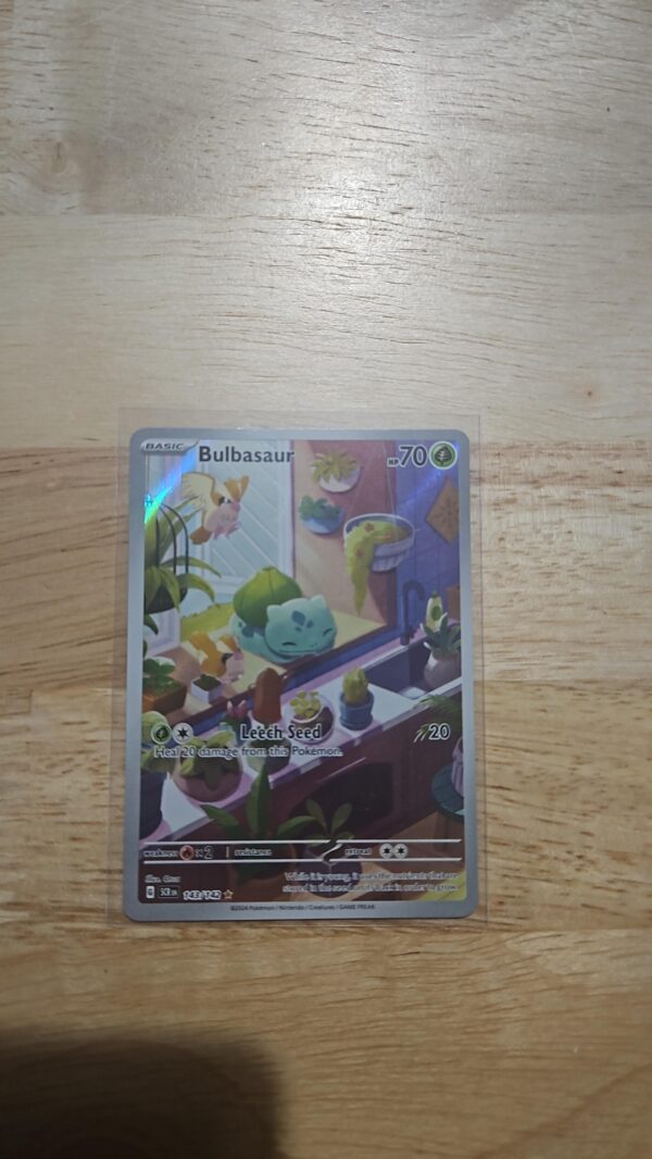 Pokémon TCG Bulbasaur 143/142 Illustration Rare Holo Card Stellar Crown