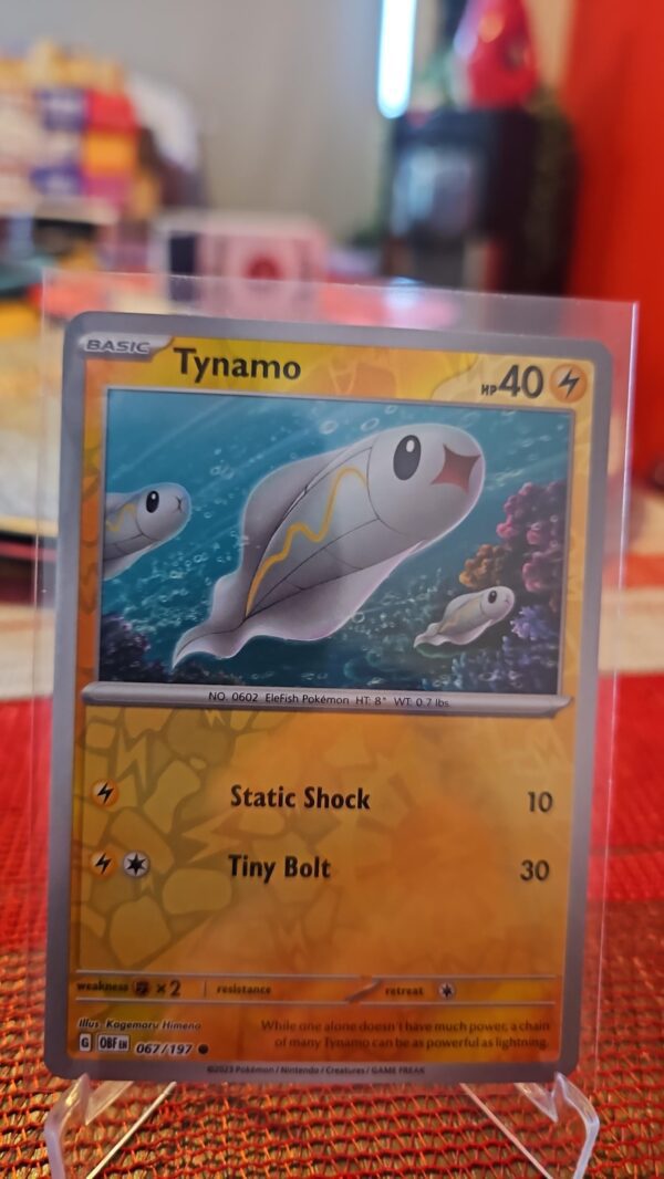 Tynamo #67/197 Obsidian Flames Reverse Holo Common Pokemon 2023 TCG Card