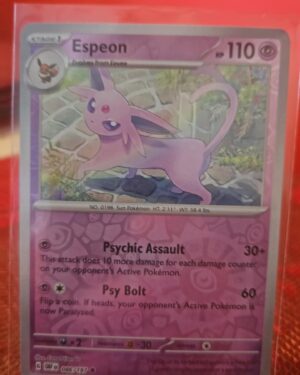 Espeon 86/197 Reverse Holo | Obsidian Flames | Pokemon Card
