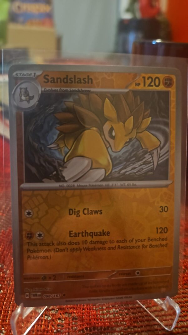 2024 Pokémon S&V Twilight Masquerade Reverse Holo Foil Sandslash 98 /167