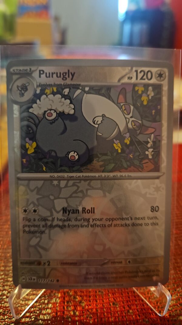 Purugly - 117/142 - Reverse Holo - SV07: Stellar Crown - Pokemon TCG