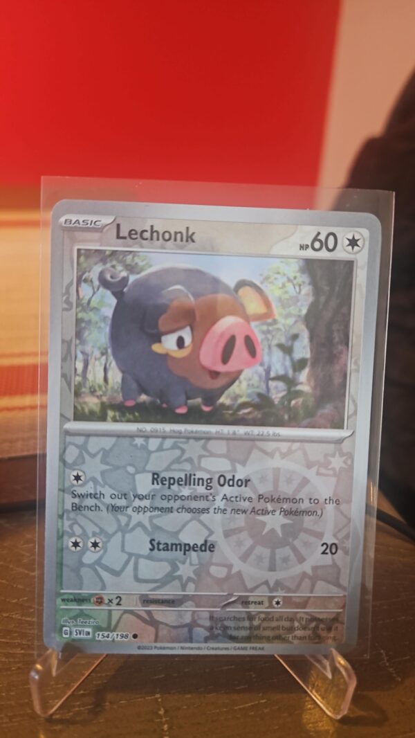 2023 POKEMON SCARLET & VIOLET LECHONK 154/198 REVERSE HOLO