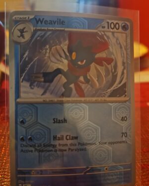 2024 Pokémon Scarlet Violet Shrouded Fable Weavile 14 /64 Reverse Holo Foil