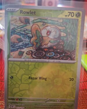 Rowlet #13/197 SV Obsidian Flames Reverse Holo Common Pokemon 2023
