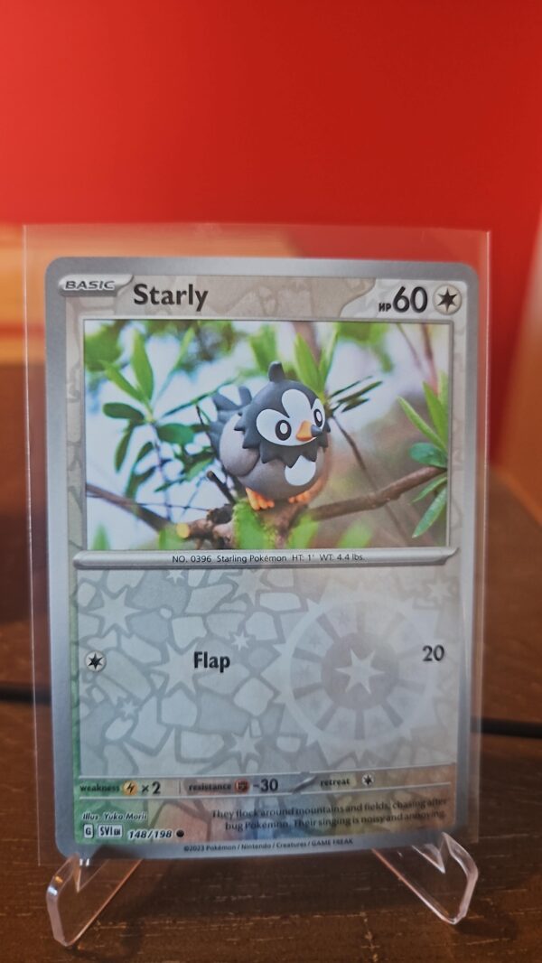 Starly 148/198 Reverse Holo Scarlet & Violet Base Pokemon tcg Card