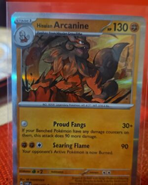 Pokemon TCG Hisuian Arcanine 100/167 Twilight Masquerade Holo Rare