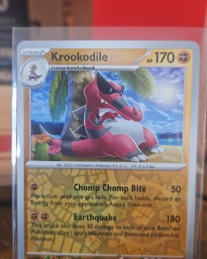Pokemon Scarlet & Violet Krookodile 117/198 Reverse Holo