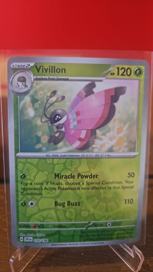 Vivillon 10/198 Scarlet & Violet Reverse Holo Pokémon 2023