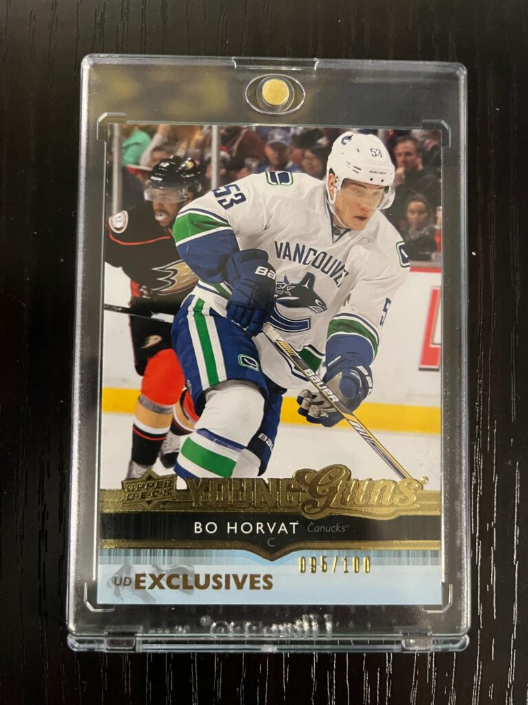 Bo Horvat 2014-15 Upper Deck #494 /100 UD Exclusives Young Guns Rookie card