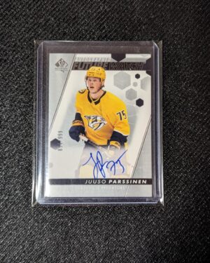 2022-23 SP Authentic Future Watch Auto Juuso Parssinen #443/999 Nashville Predators rookie card