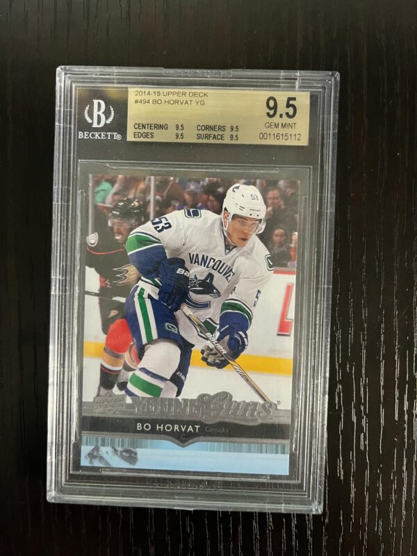 2014-15 Upper Deck Young Guns Bo Horvat #494 BGS 9.5 GEM MINT Rookie RC