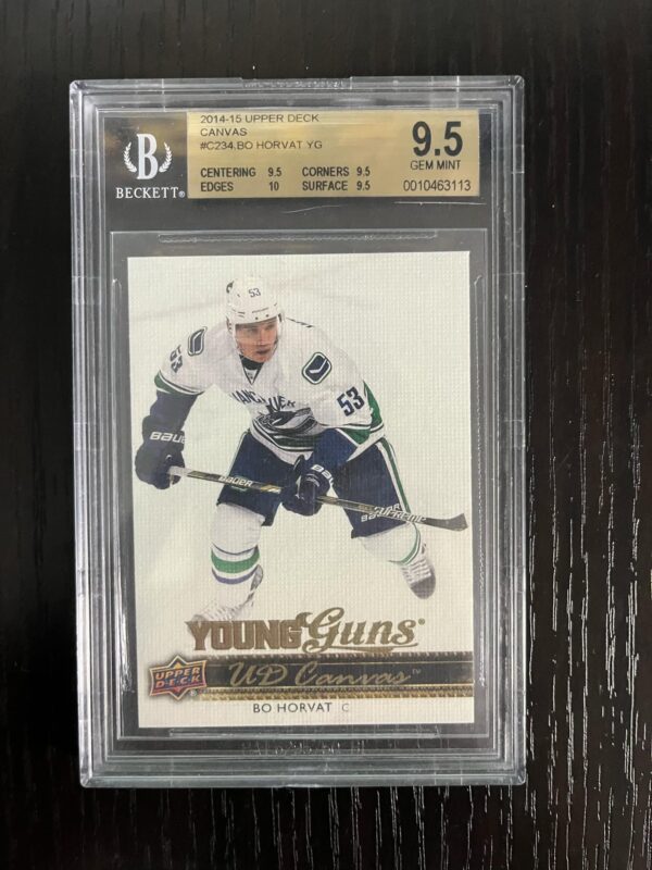 2014 Upper Deck UD Canvas Young Guns Bo Horvat #C234 BGS 9.5 GEM MINT Rookie RC