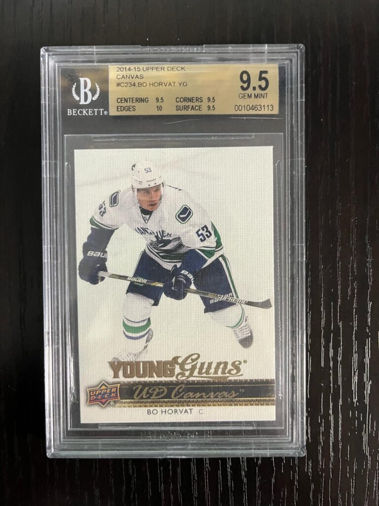 Bo Horvat 2014 Upper Deck UD Canvas Young Guns #C234 BGS 9.5 GEM MINT rookie card