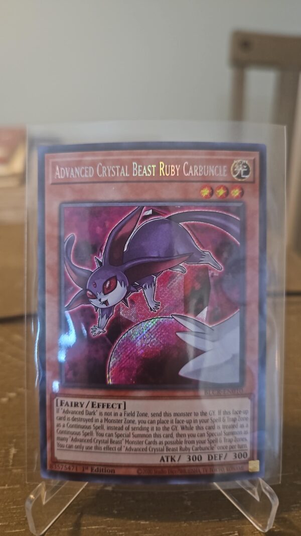 Advanced Crystal Beast Ruby Carbuncle - BLCR-EN010 - NM - Secret Rare - 1st ed