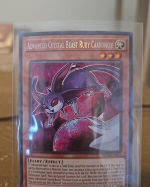 Advanced Crystal Beast Ruby Carbuncle - BLCR-EN010 - NM - Secret Rare - 1st ed