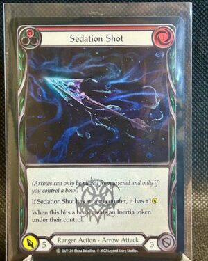 Sedation Shot Red Outsiders Rainbow Foil NM Flesh and Blood card