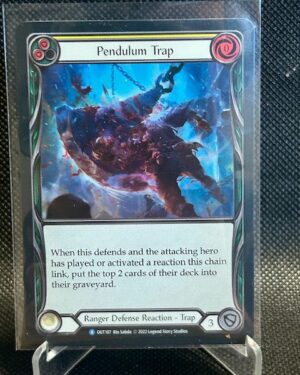 Pendulum Trap Yellow Outsiders Rainbow Foil NM Flesh and Blood card