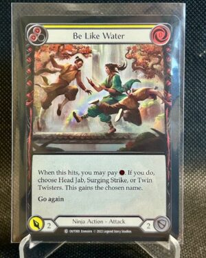 Be Like Water Yellow Foil common Outsiders NM Flesh and Blood card